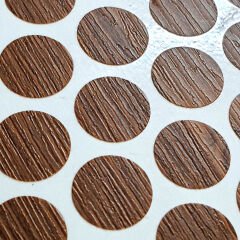 AletÇantam Yapışkanlı Tıpa Mobilya Dolap Vida Kapatma Gizleme Yapıştırma Kapağı Ceviz -100 Adet