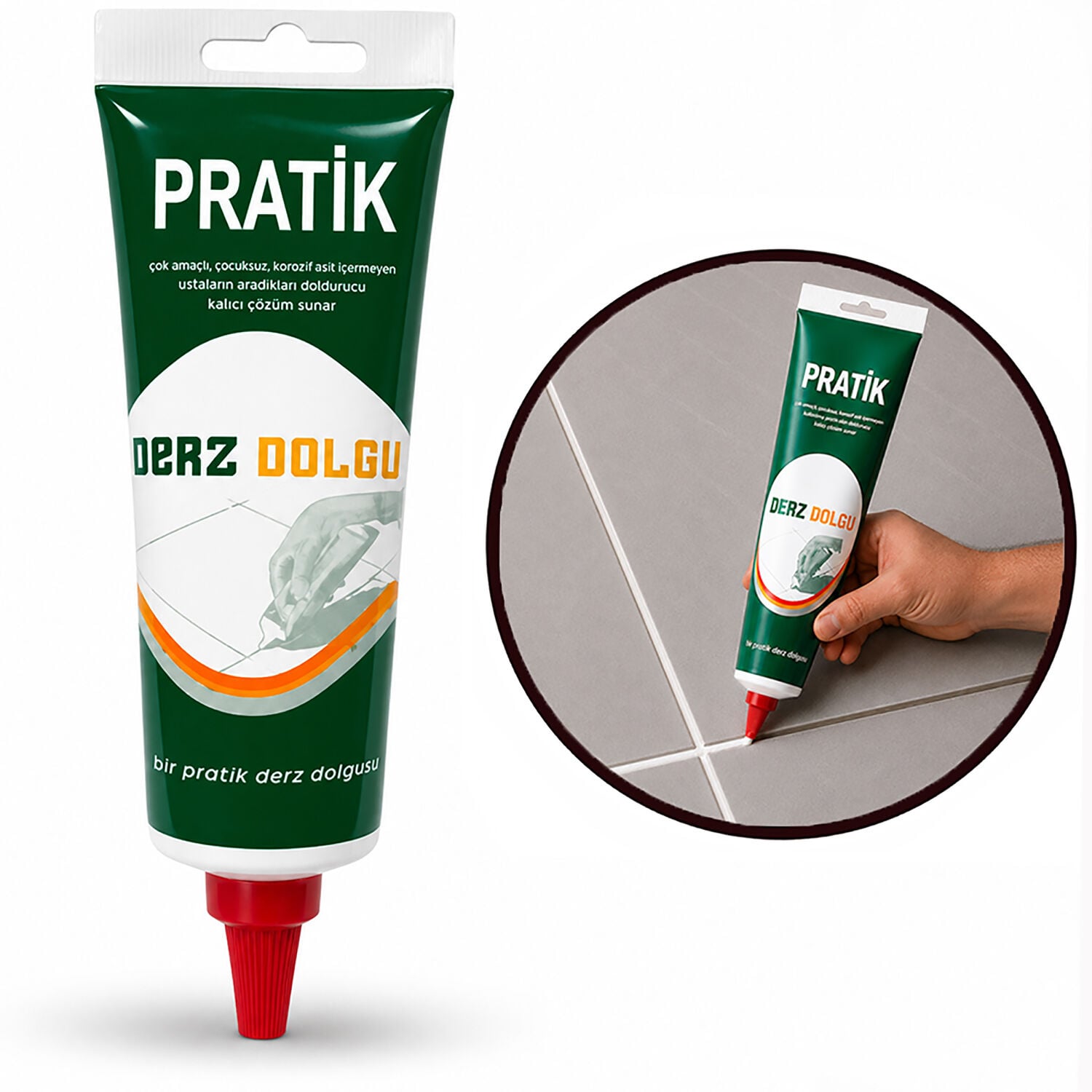 Aletçantam Hazır Derz Dolgu Fayans Seramik Arası Boşluk Macunu - 350 Gr Beyaz