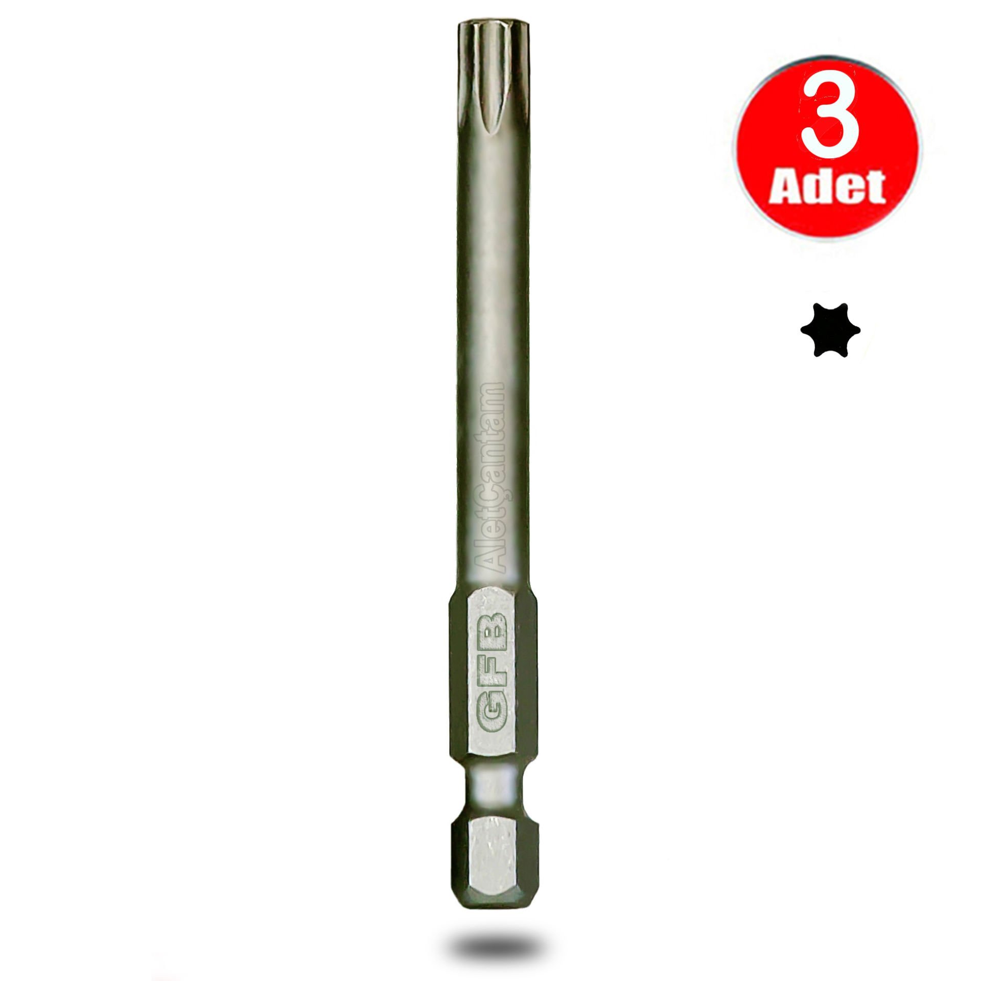 Gfb Bits Tork Uç Vidalama Torx Matkap Ucu  T30 X 100 Mm - 3 Adet