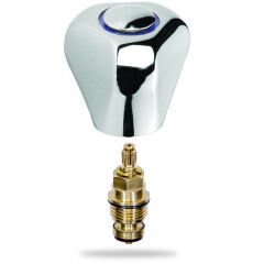 Büyük Ağır Tip Alfa Musluk Başlığı Çeşme Başı Salmastra Volan Takımı 155 Gr