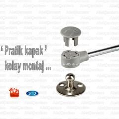 Std Piston Dolap Kapak Amortisörü Gazlı Kapak Pistonu 100n