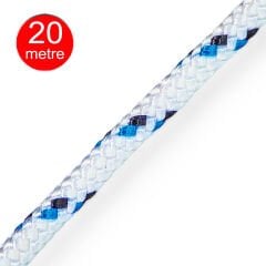 1.Kalite iskota Örgü Halat 3mm Çadır Tente Branda Şakül Eşya Bağlama Denizci İpi - 20 mt