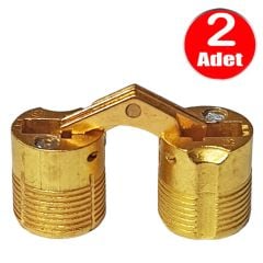 Aletçantam Gizli Masa Menteşesi 14mm Metal Kırma Katlanır Menteşe - 2 Adet