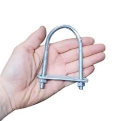 Aletçantam U Tipi Anten Direk Balkon Boru Bağlama Kelepçesi -11cm