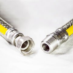 200 cm Doğal Gaz Flex Ocak Fırın Hortumu (Yeni Tİp Örgülü)